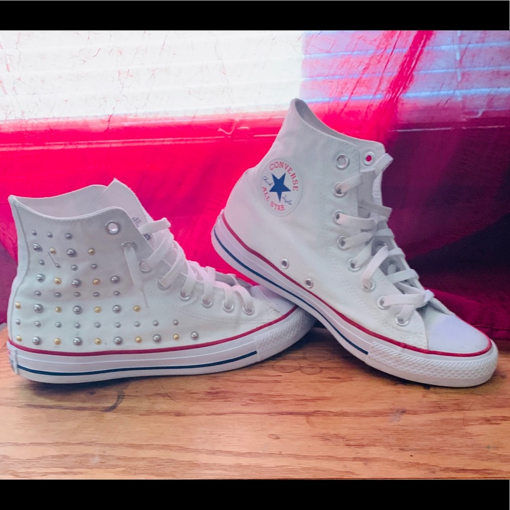 Studded high top converse - Picture 1 of 5